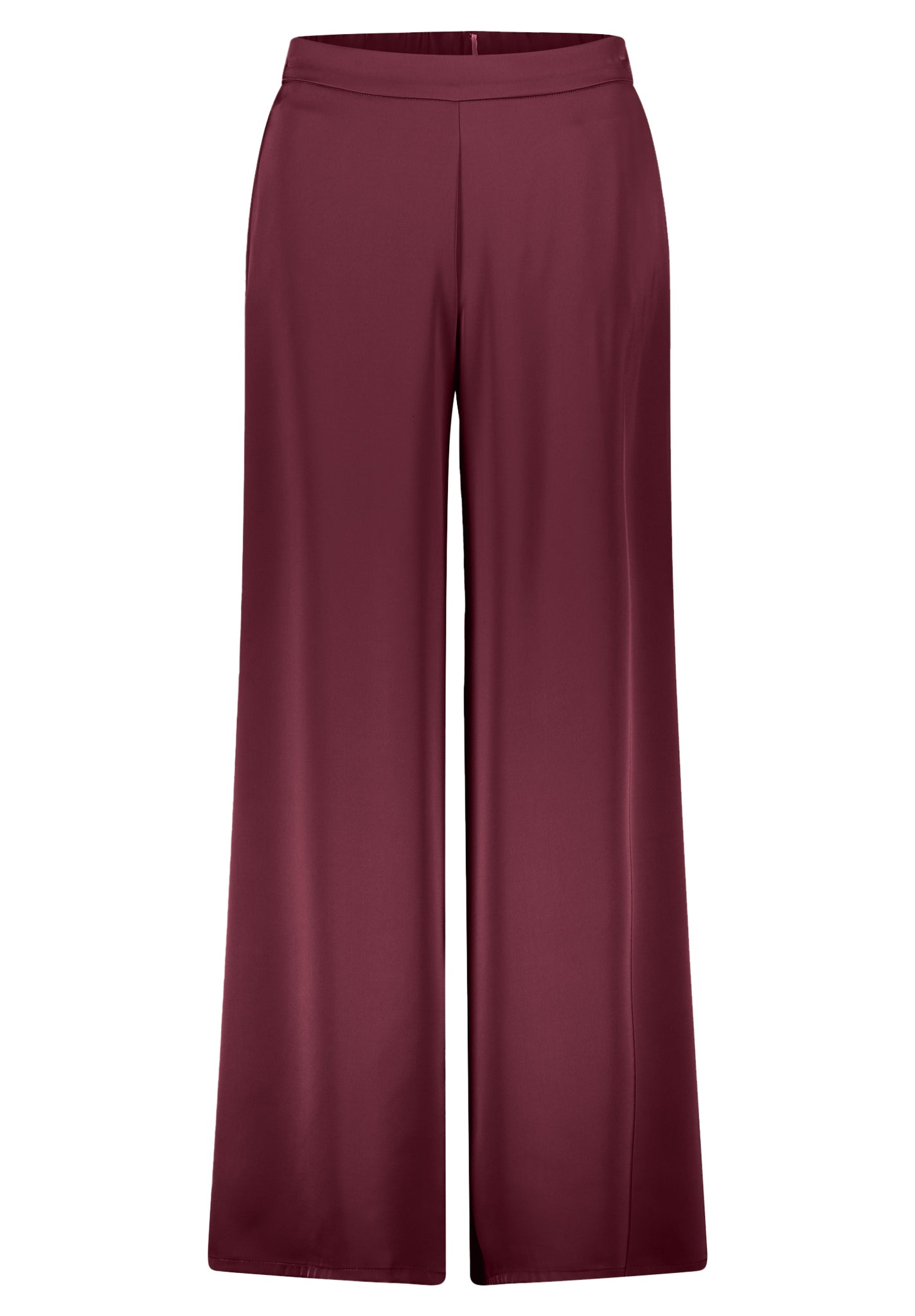 Vera Mont - Feine Satin Hose in Bordeaux
