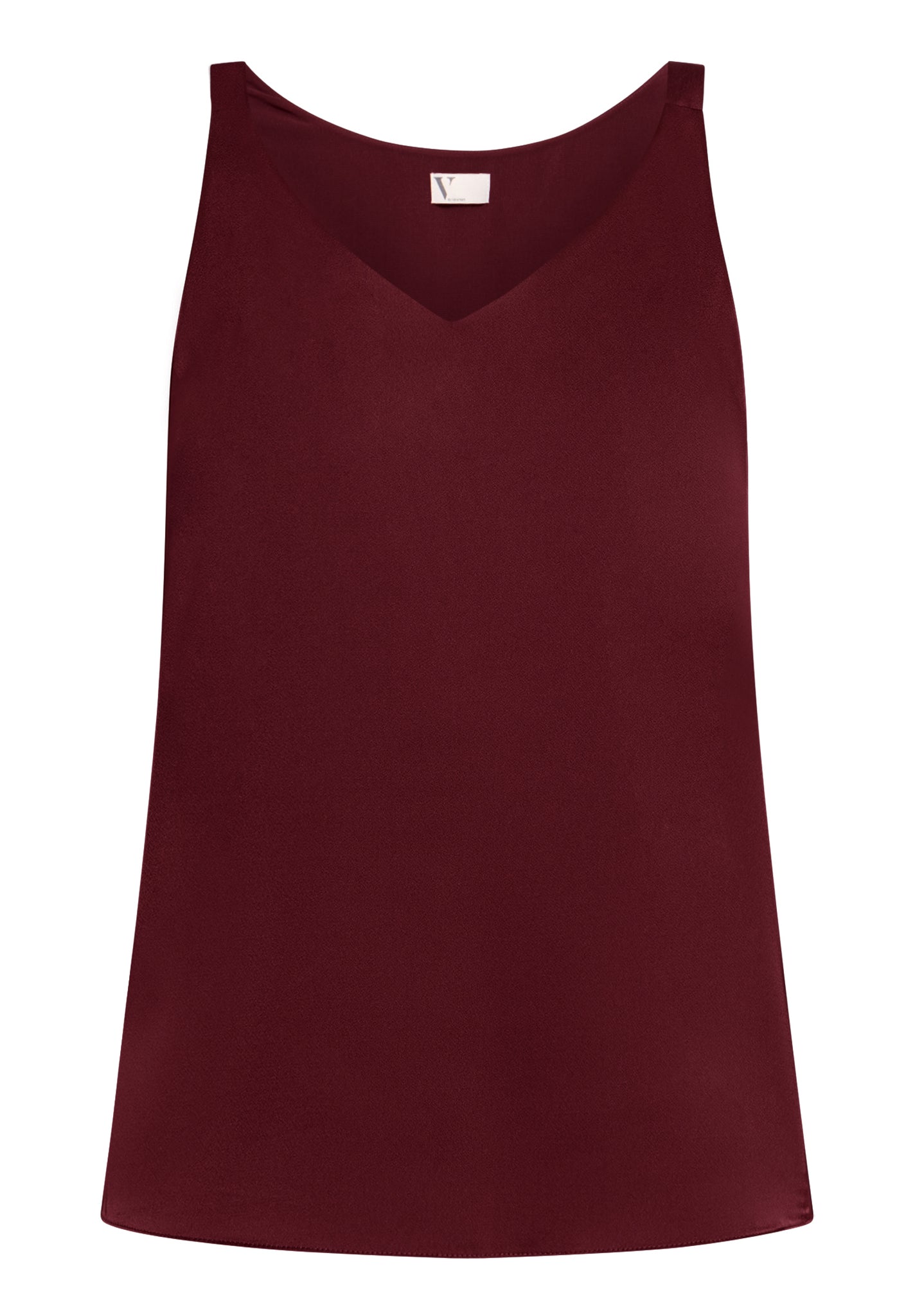 Vera Mont - Satin Top in Bordeaux
