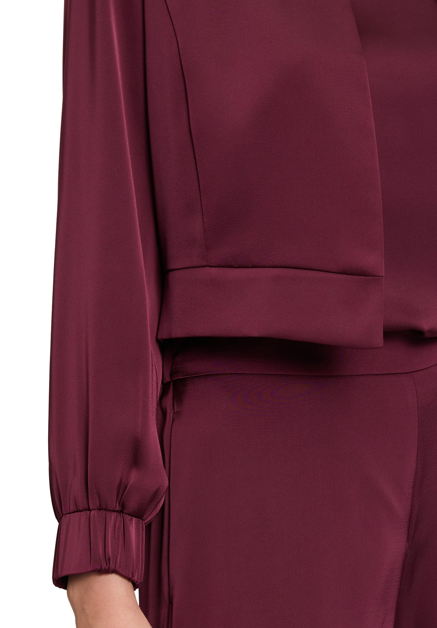 Vera Mont - Satin Bolero in Bordeaux