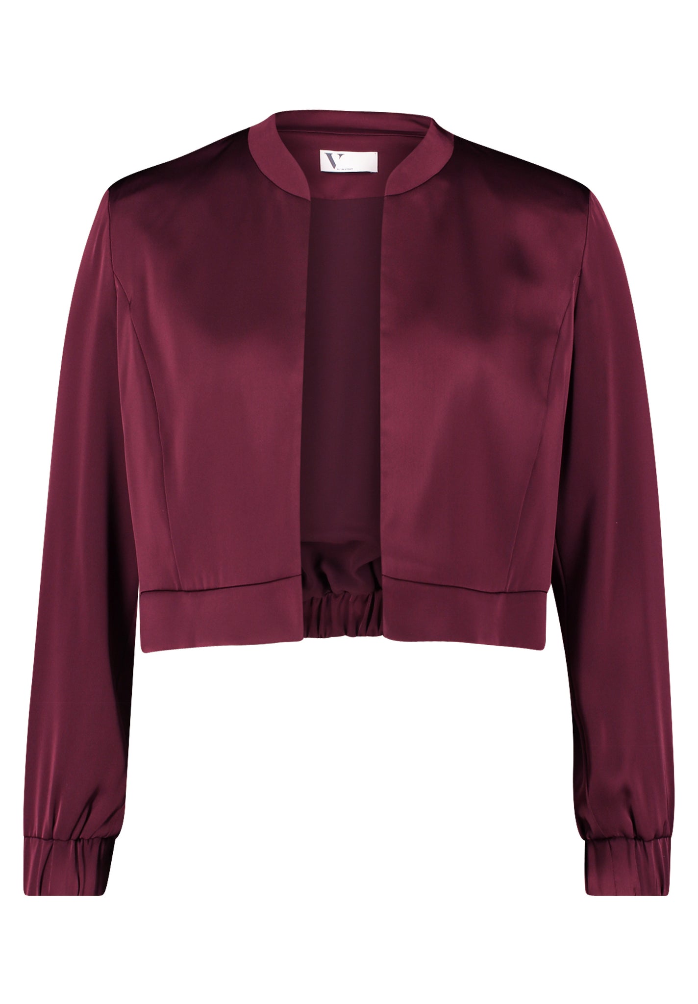 Vera Mont - Satin Bolero in Bordeaux