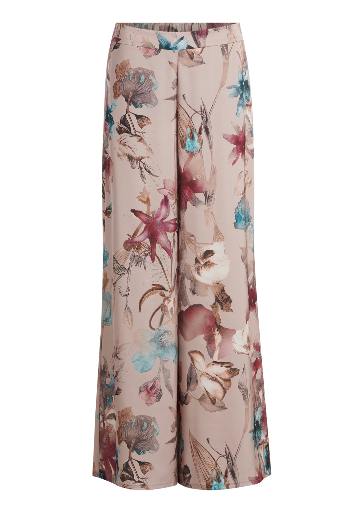 Vera Mont - Feine Satin Hose mit floralem Print