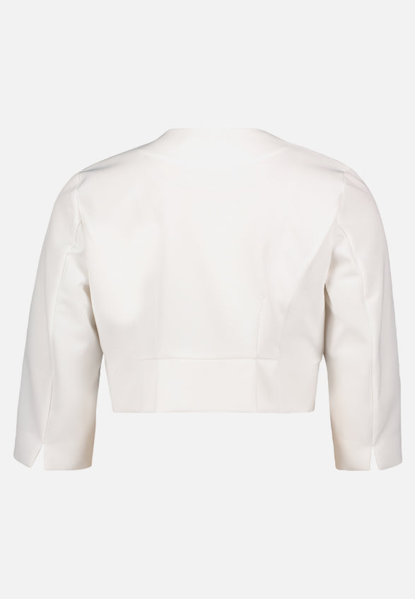 Vera Mont - Bolero-Jacke in offwhite mit Kellerfalten