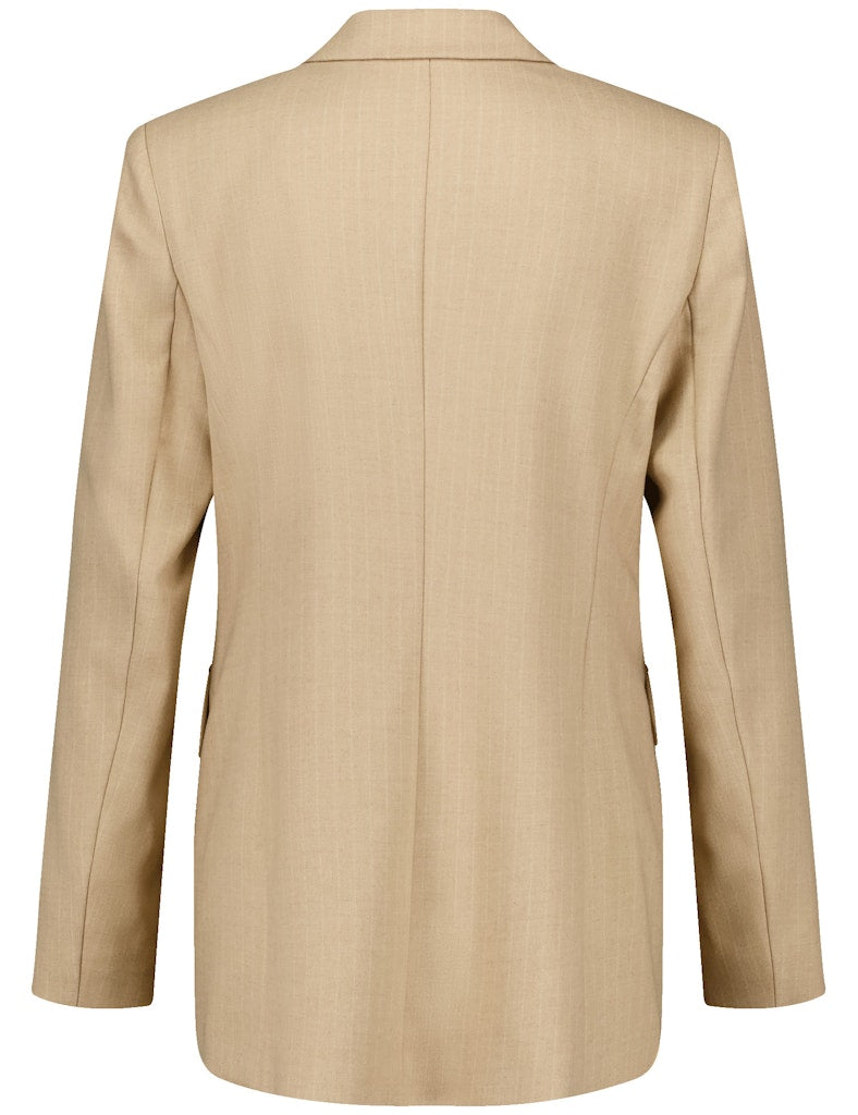 Gerry Weber - Stilvoller Blazer mit Kreidestreifen in Camel