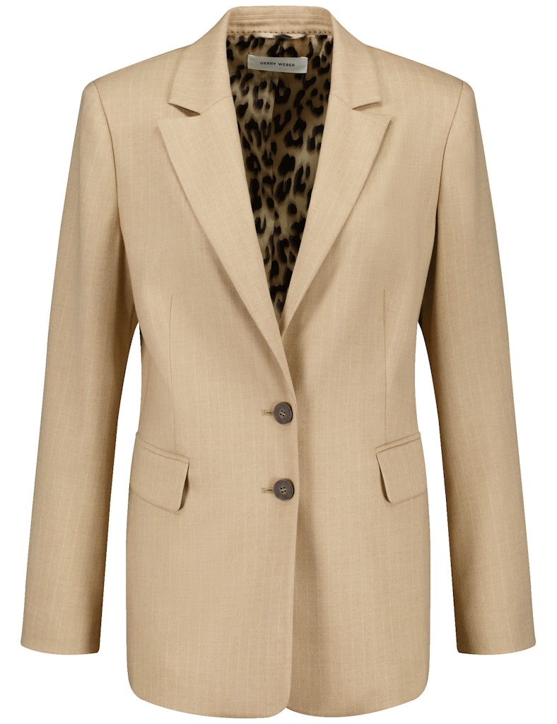 Gerry Weber - Stilvoller Blazer mit Kreidestreifen in Camel