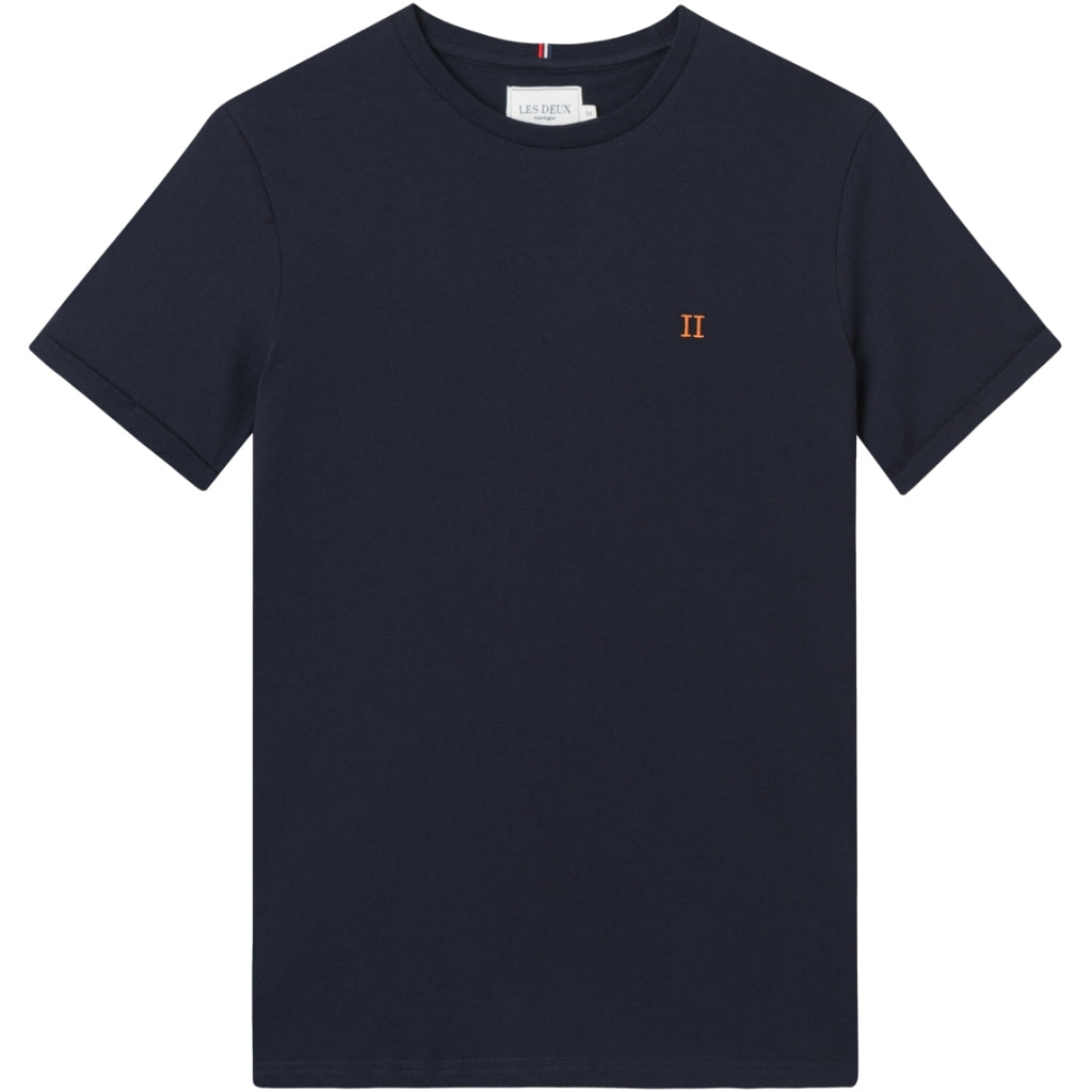 Les Deux - Basic T-Shirt mit Stickerei