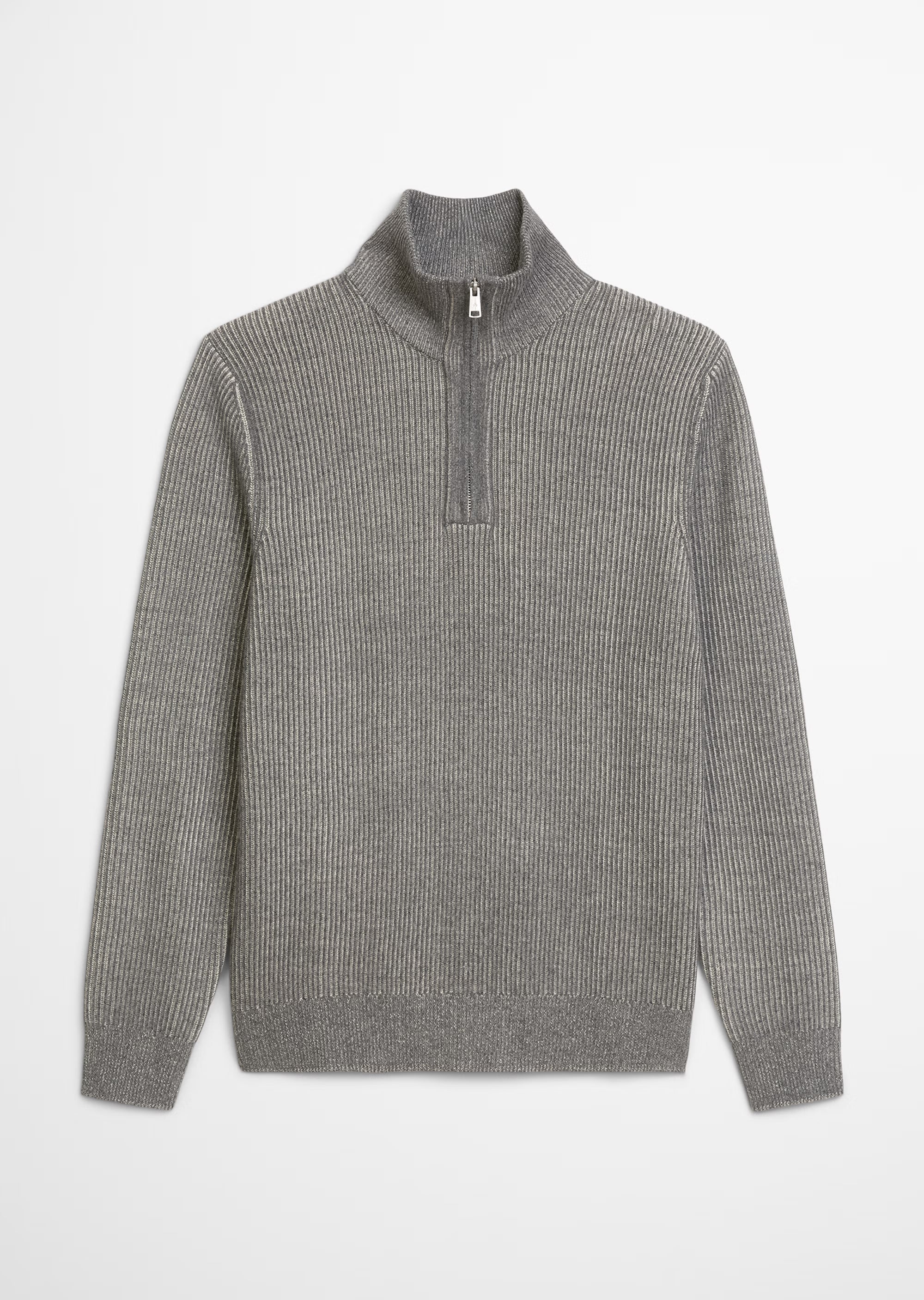 Marc O'Polo - Troyer aus Baumwoll-Schurwoll-Mix in Grau