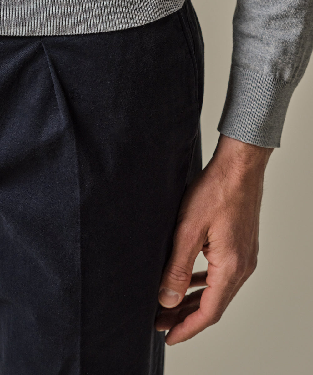 Profuomo - Stilvolle Chino in klassischem Navy