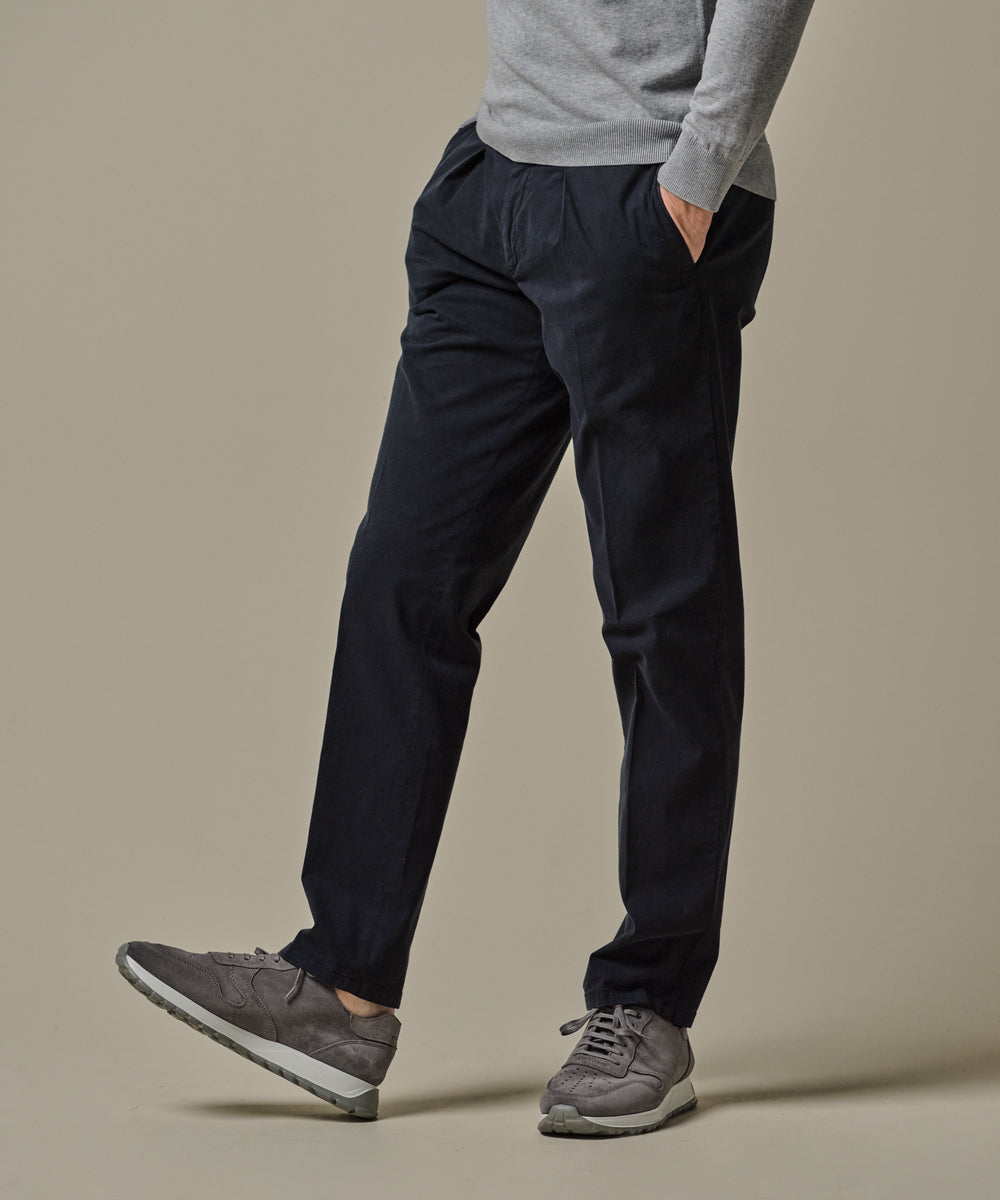 Profuomo - Stilvolle Chino in klassischem Navy
