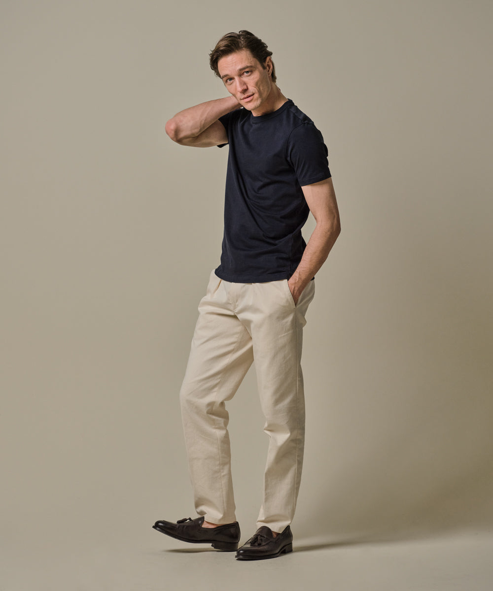 Profuomo - Basic T-Shirt in Dunkelblau