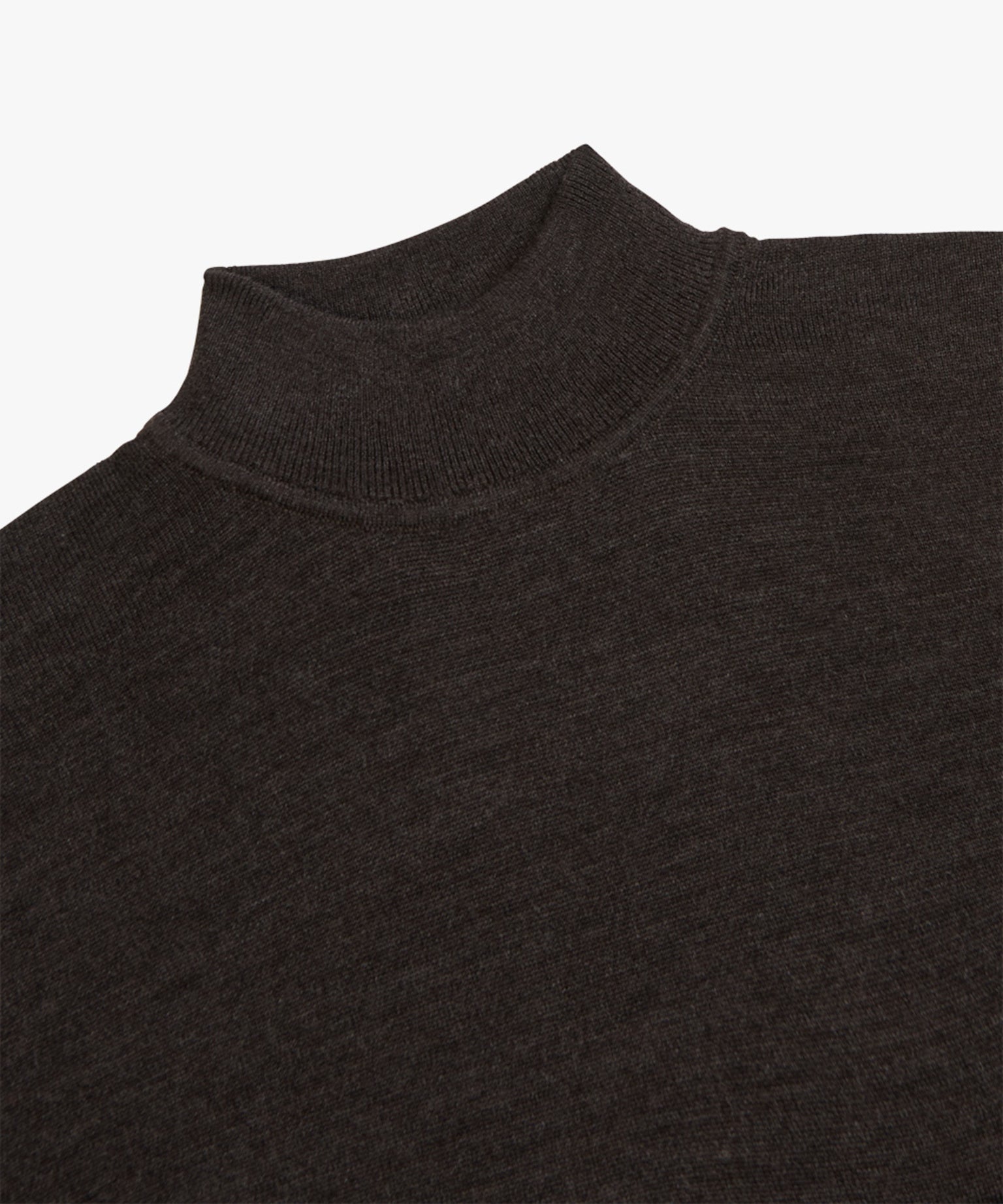 Profuomo - Hochwertiger Turtleneck Pullover in Dunkelbraun