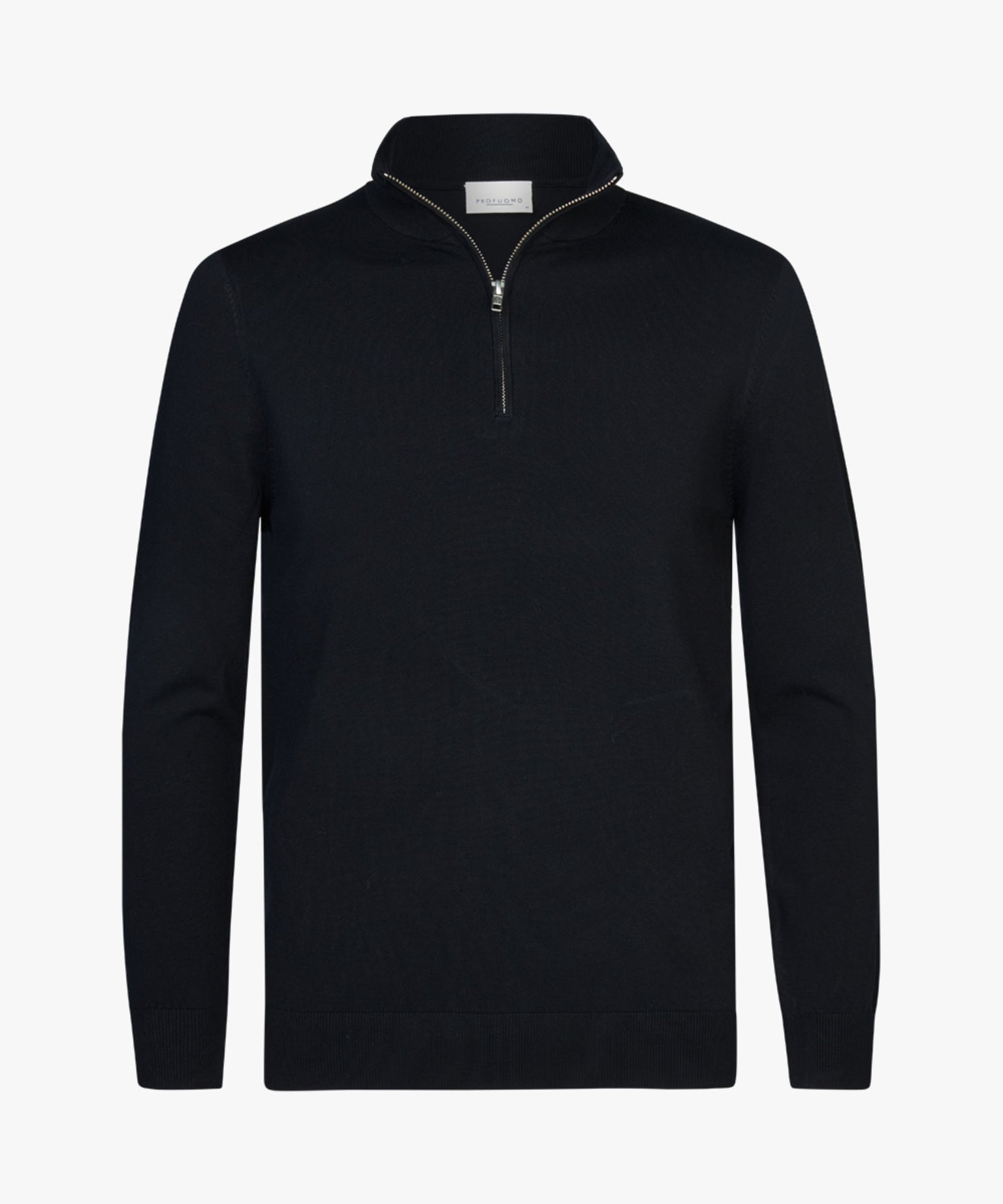 Profuomo - Hochwertiger Half-Zip Pullover aus Lyocell-Mix in Dunkelblau