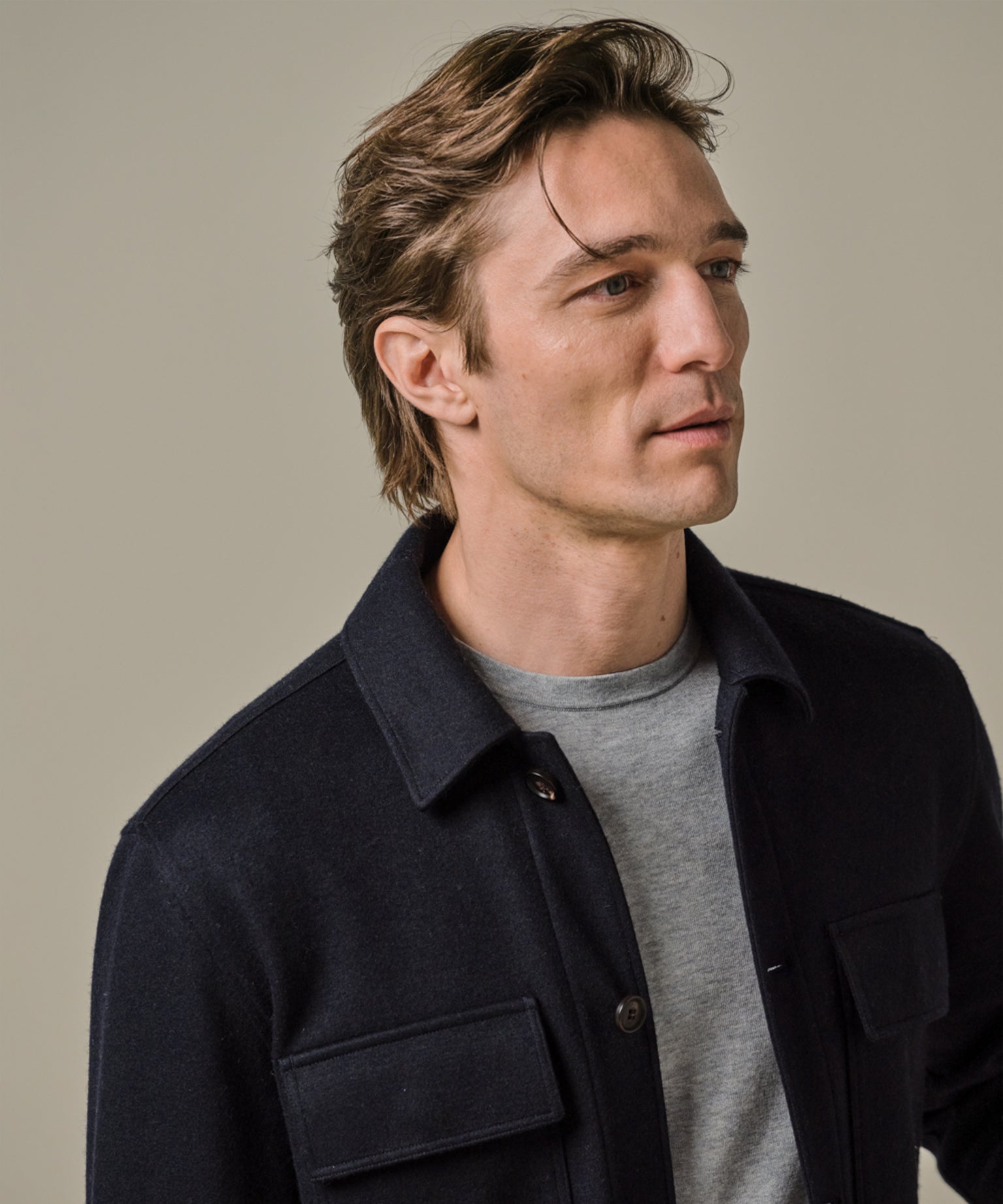 Profuomo - Zeitloses Overshirt in Navy