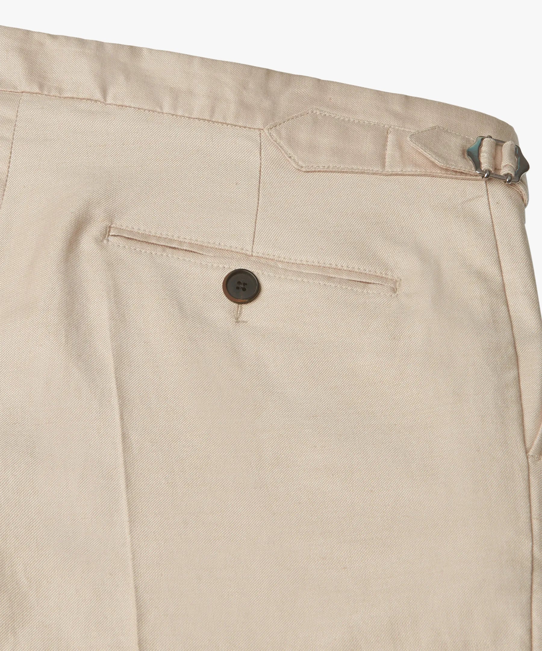 Profuomo - Exklusive Chino mit Side-Adjustern aus hochwertigem Baumwoll-Leinen Mix