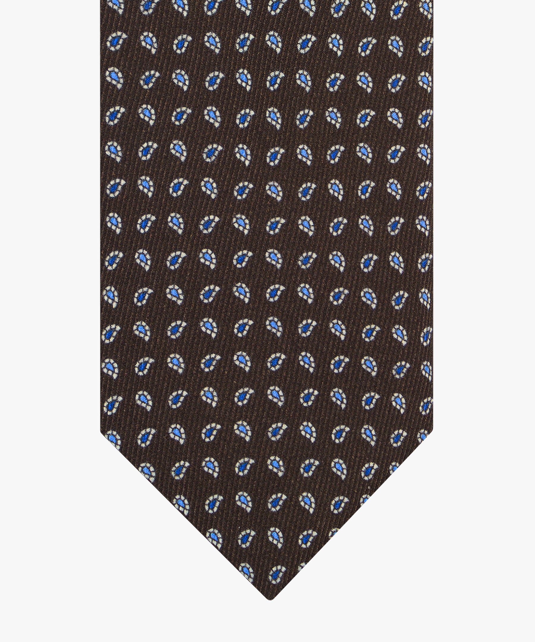 Profuomo - Stilvolle Krawatte in Dunkelbraun - Made in Italy