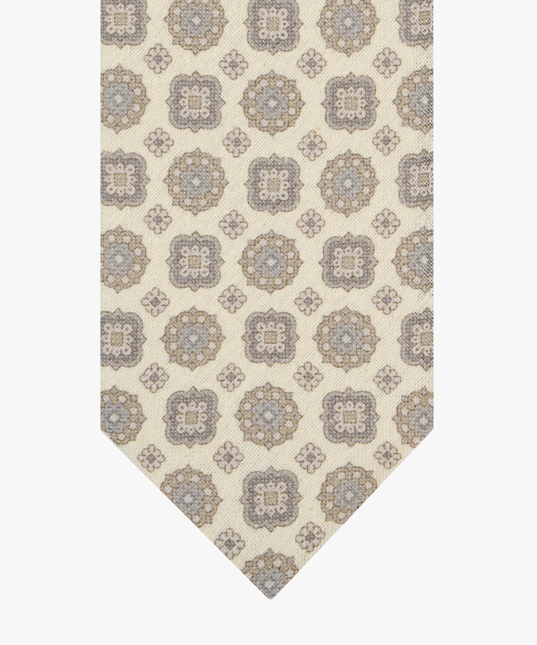 Profuomo - Stilvolle Krawatte in Hellgrau - Made in Italy