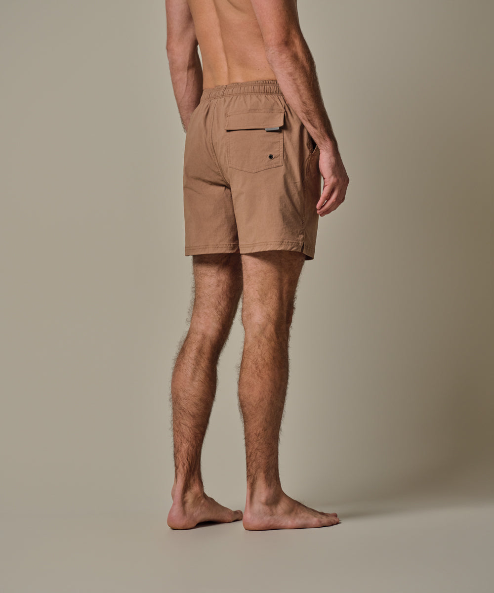 Profuomo - Stilvolle Badehose in Ziegelrot