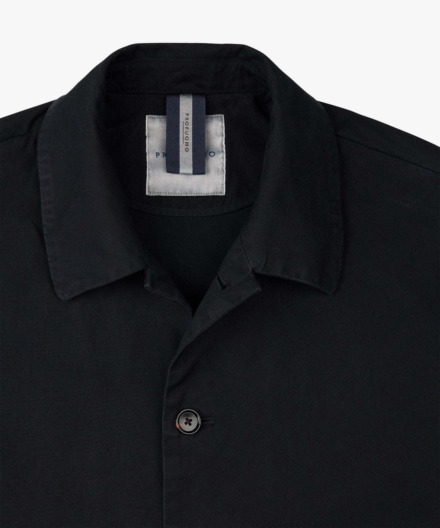 Profuomo - Dunkelblaues Overshirt aus Baumwolle