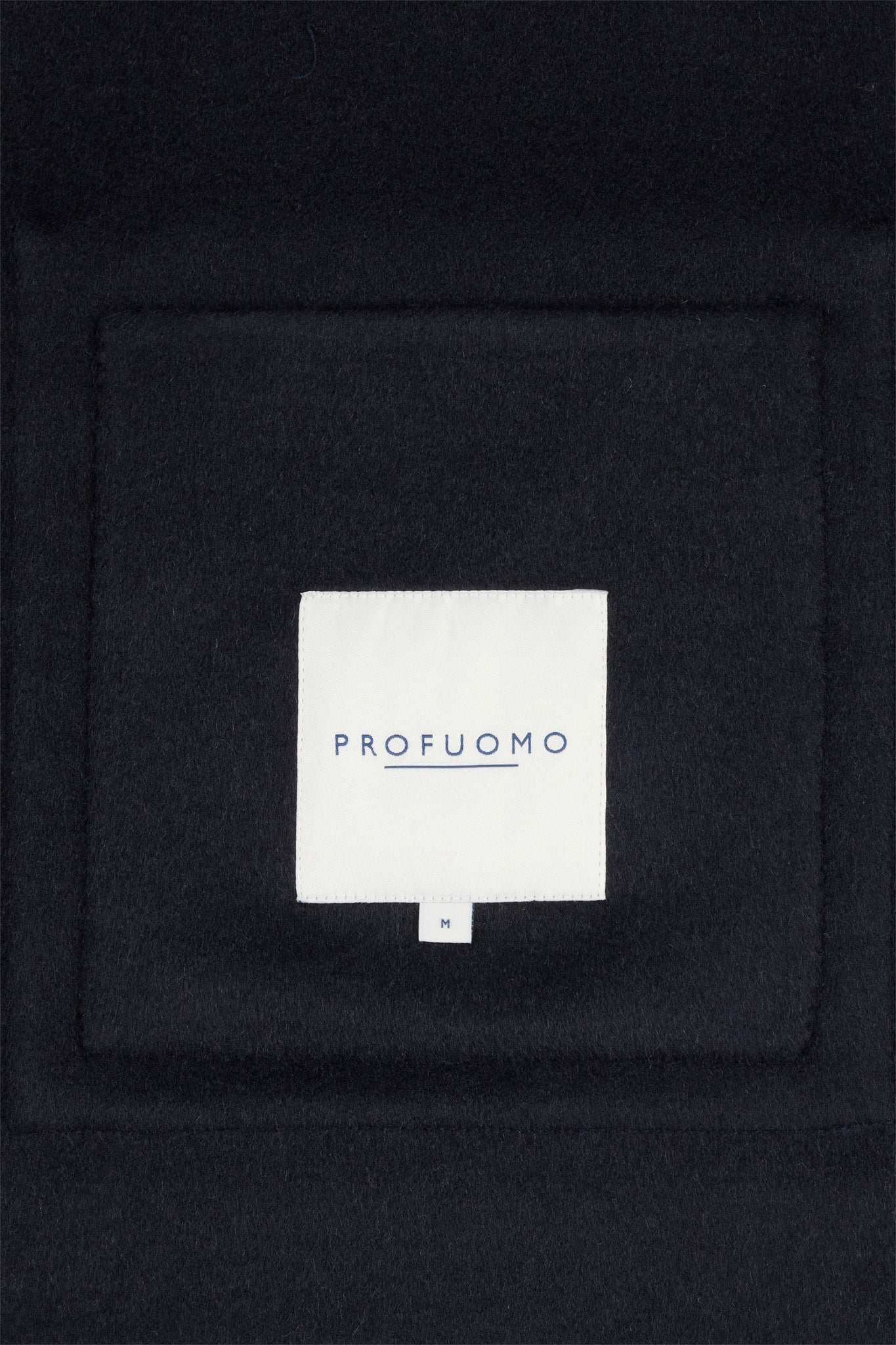 Profuomo - Woll-Overshirt in Dunkelblau mit aufgesetzten Taschen