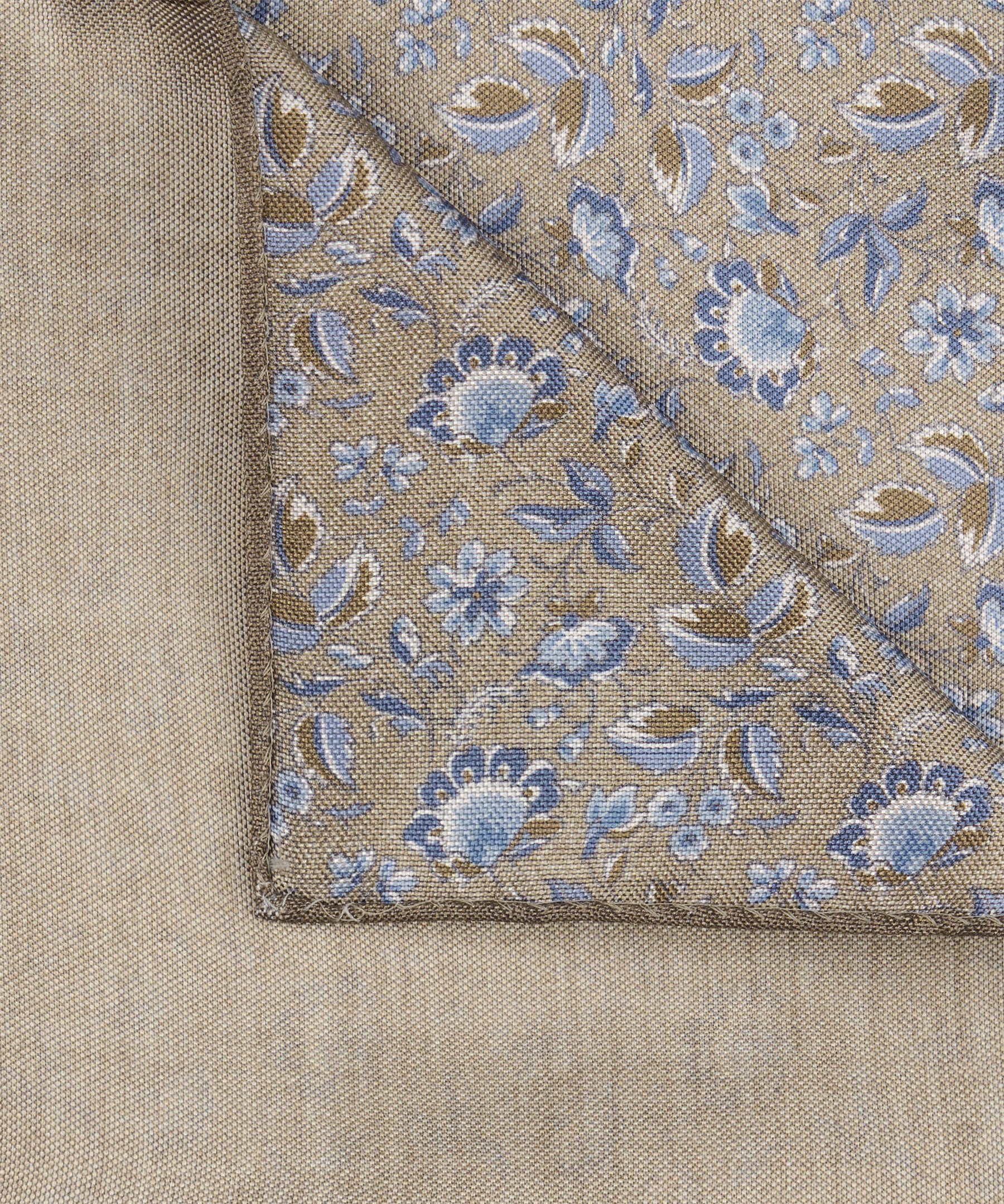 Profuomo - Stilvolles Einstecktuch in Sand - Made in Italy