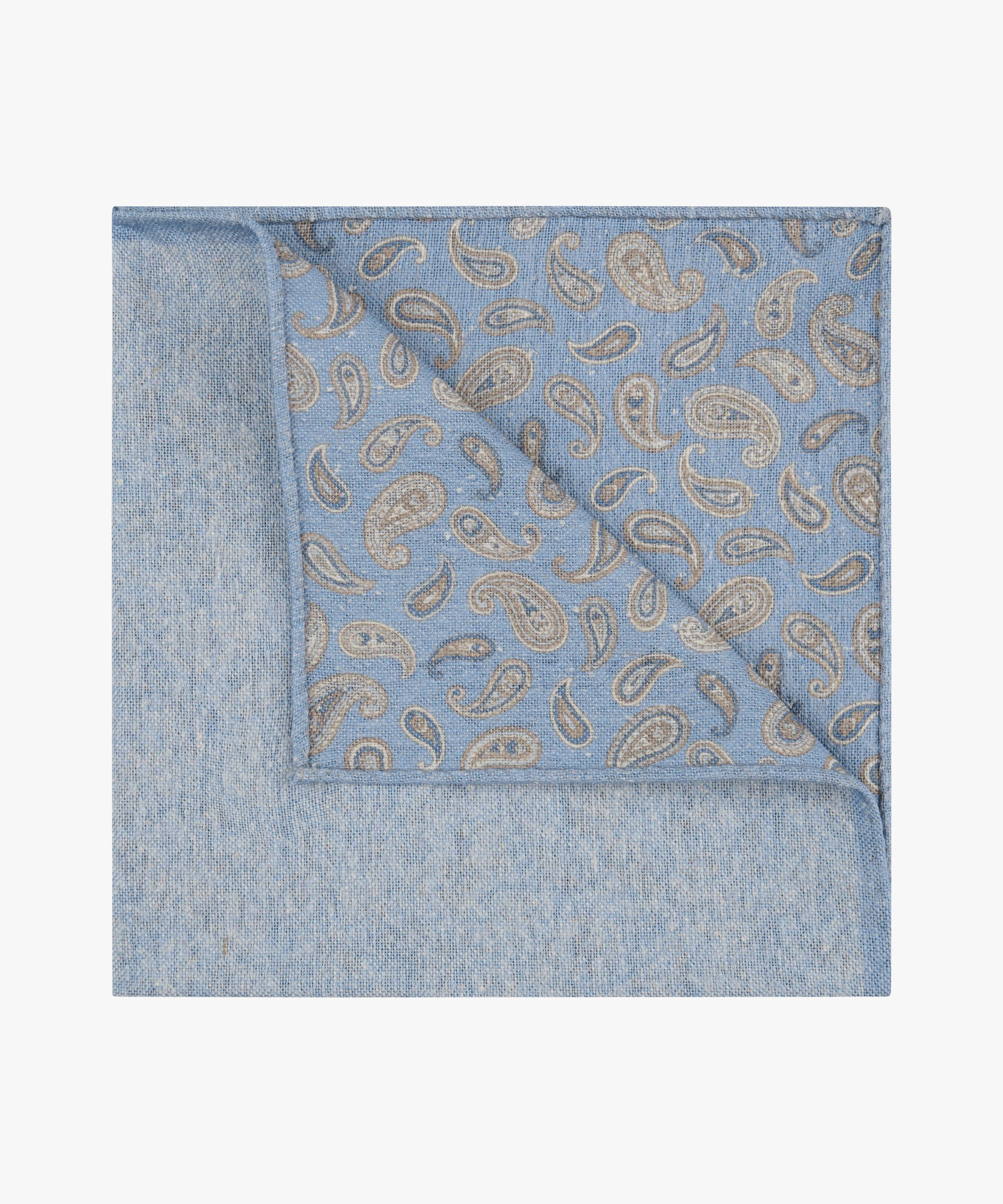 Profuomo - Stilvolles Einstecktuch in Hellblau - Made in Italy