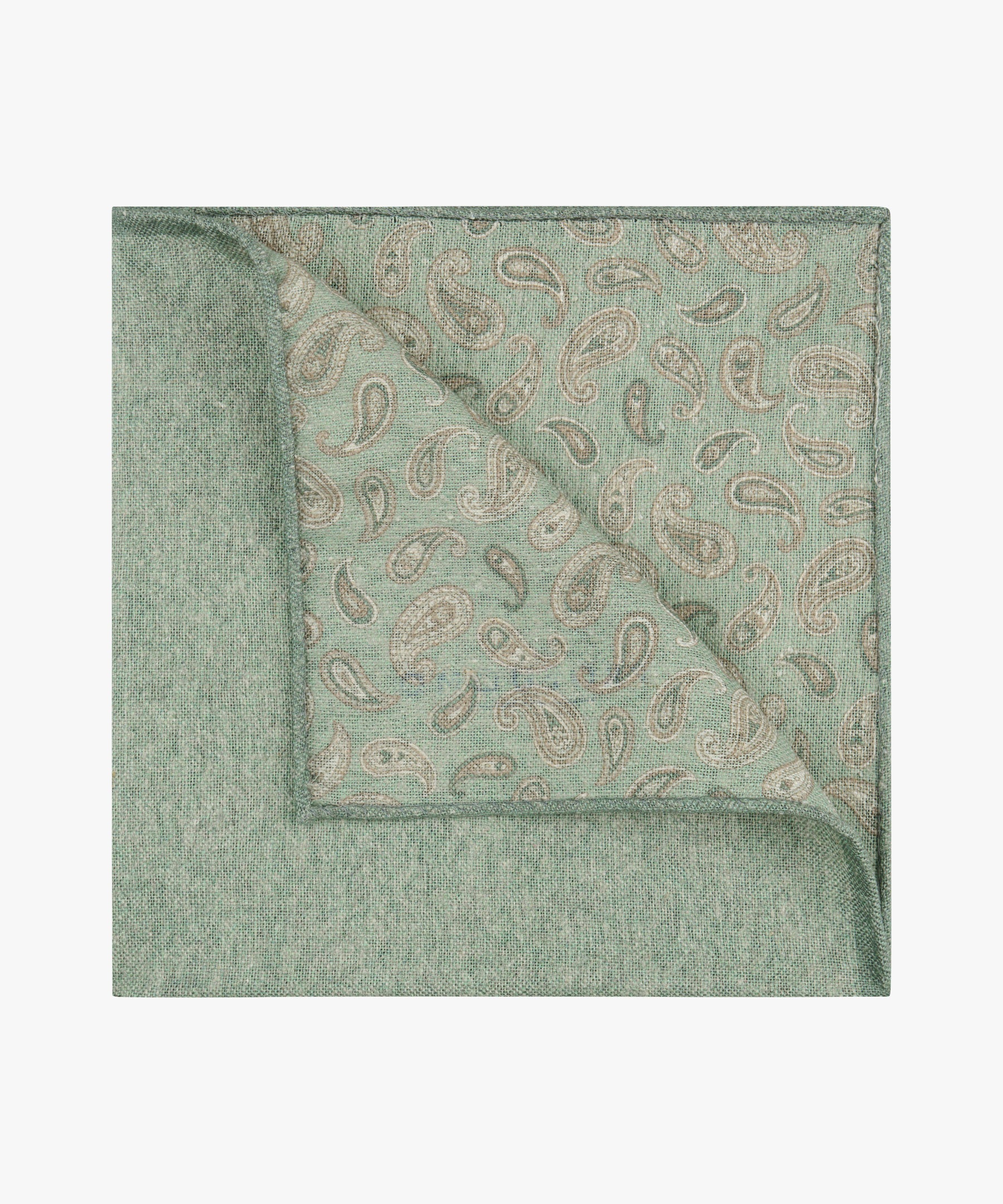 Profuomo - Stilvolles Einstecktuch in Mintgrün - Made in Italy