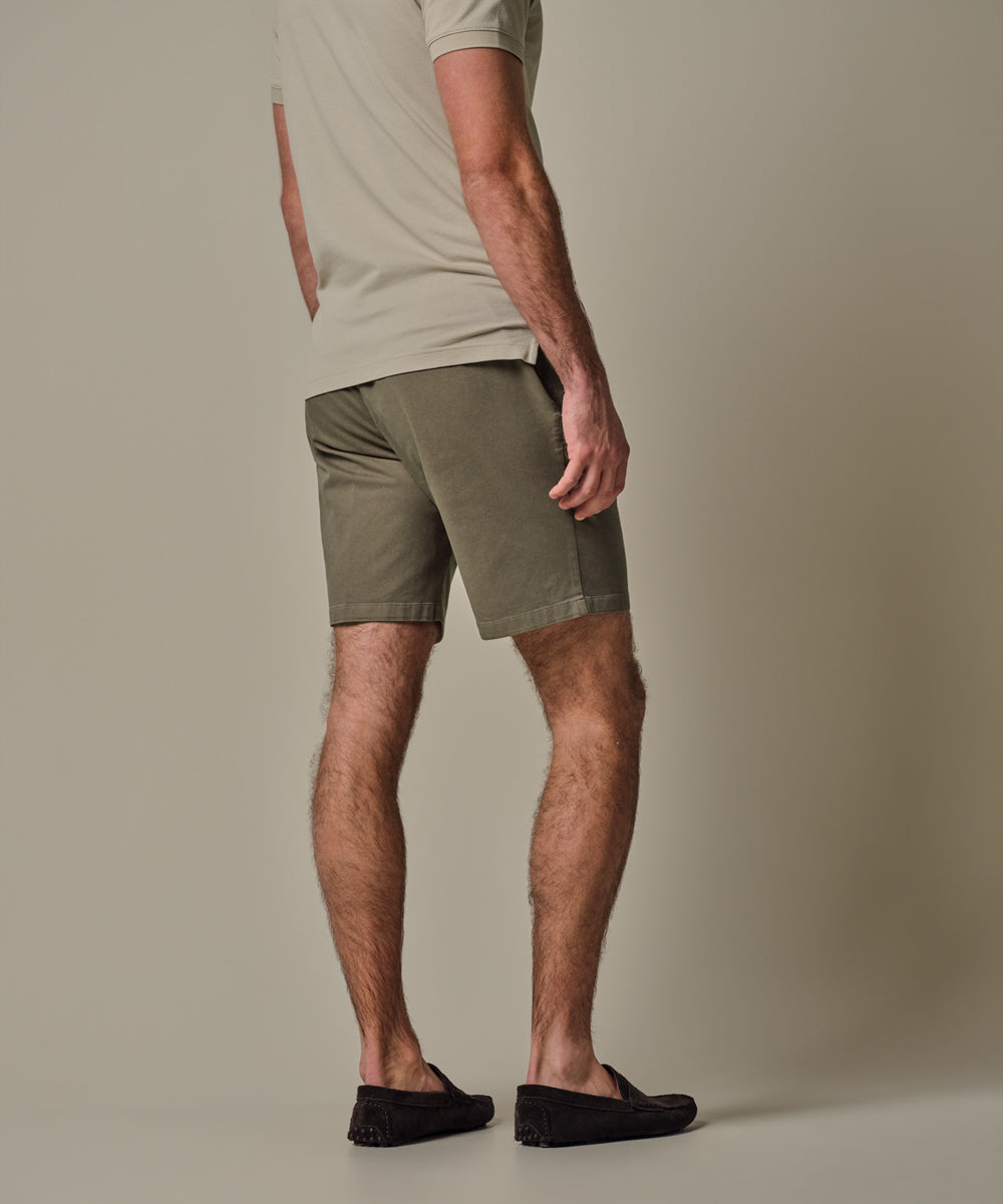 Profuomo - Kurze Hose aus Baumwollmix mit stilvoller Bundfalte