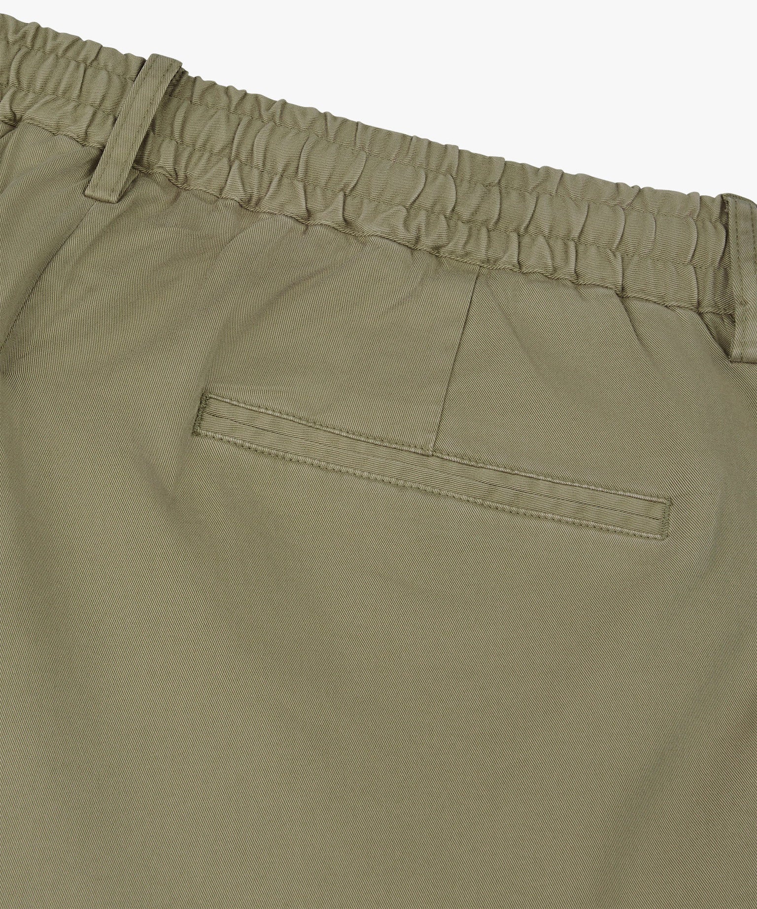 Profuomo - Kurze Hose aus Baumwollmix mit stilvoller Bundfalte in zartem Grün