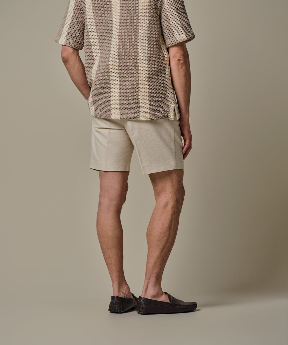 Profuomo - Stilvolle Chino Shorts mit doppelter Bundweite in Offwhite