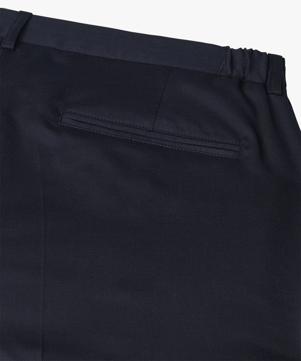 Profuomo - Braune Baumwoll-Flanellhose mit Bundfalte (Kopie)