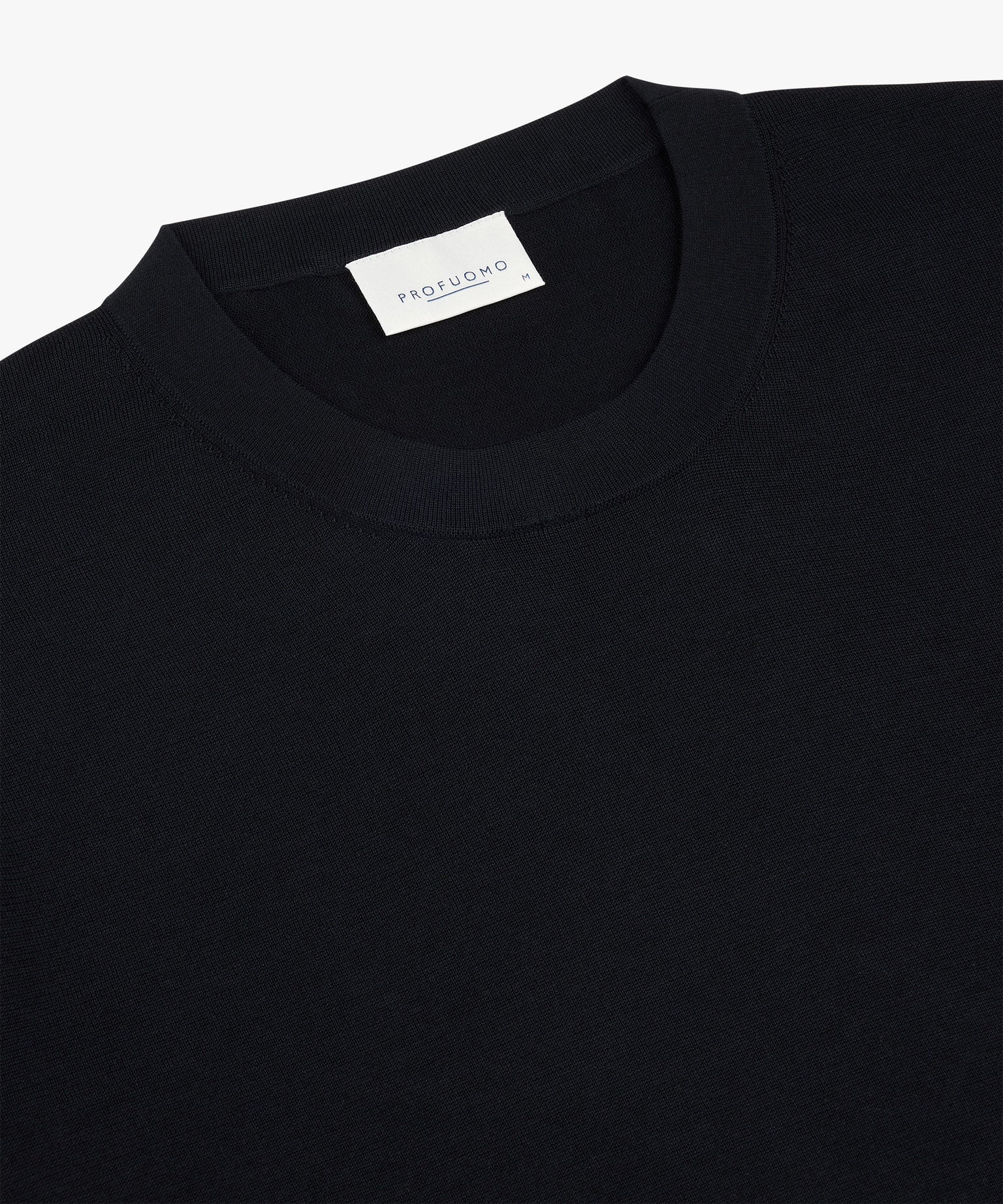 Profuomo - Feines Strick-T-Shirt in Navy