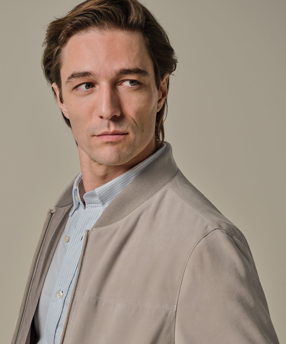 Profuomo - Zeitloser Blouson aus Veloursleder