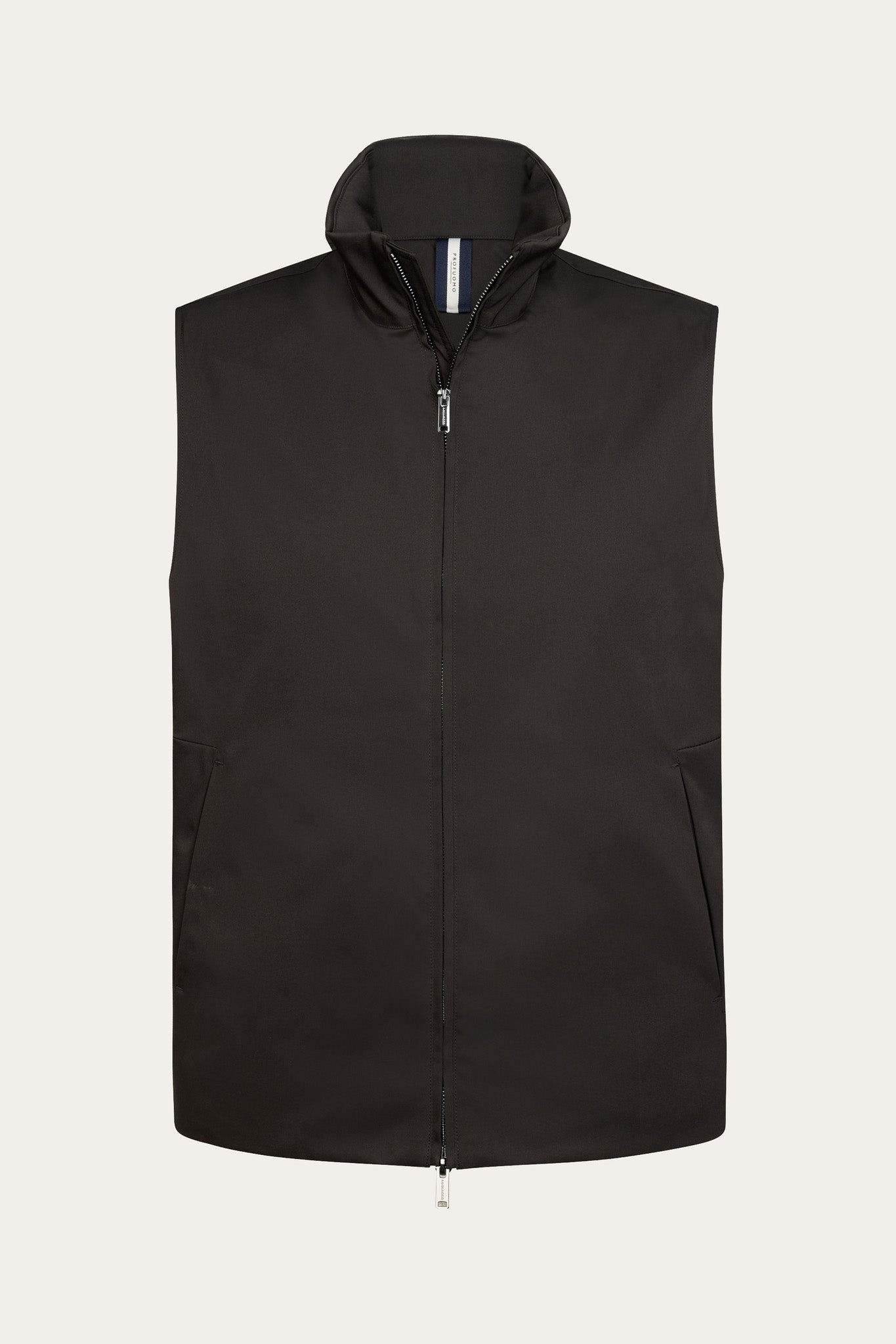 Profuomo - Stretch-Weste in Dunkelbraun