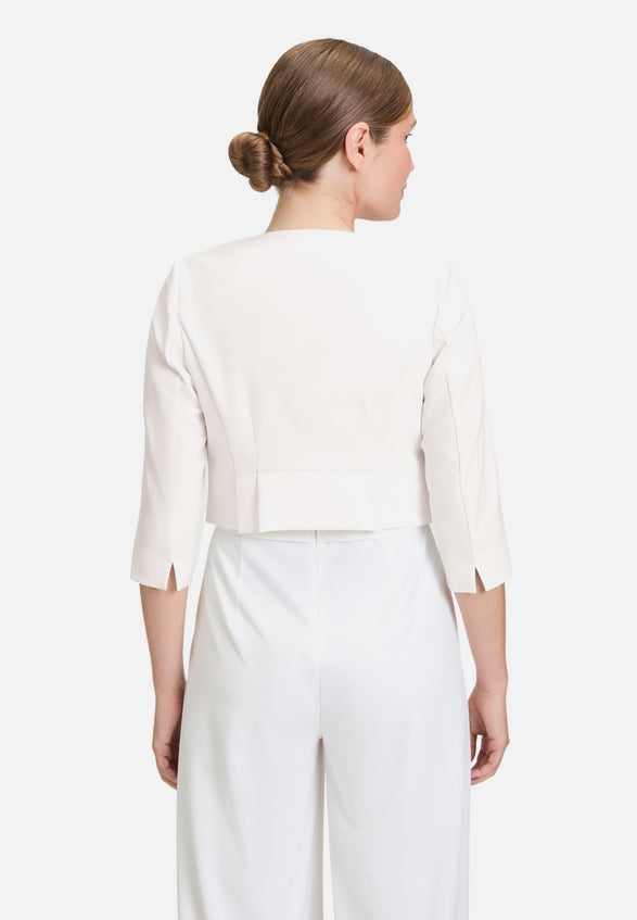Vera Mont - Bolero-Jacke in offwhite mit Kellerfalten