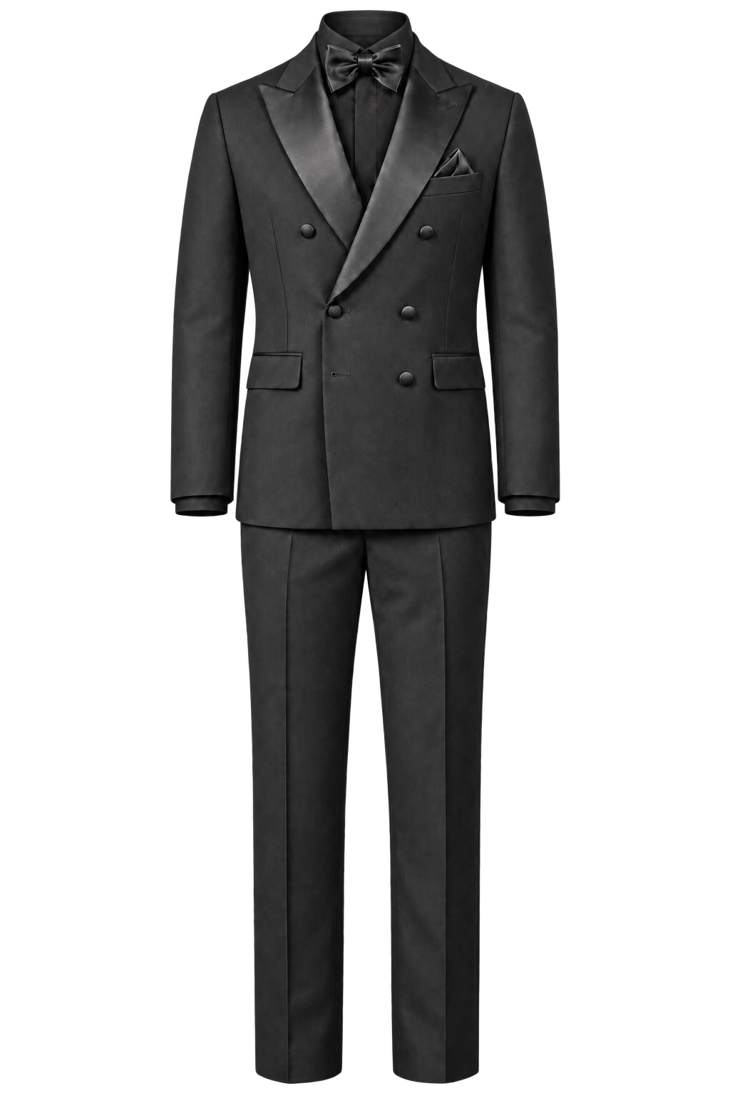 Eleganter Zweireiher Smoking - Schwarz