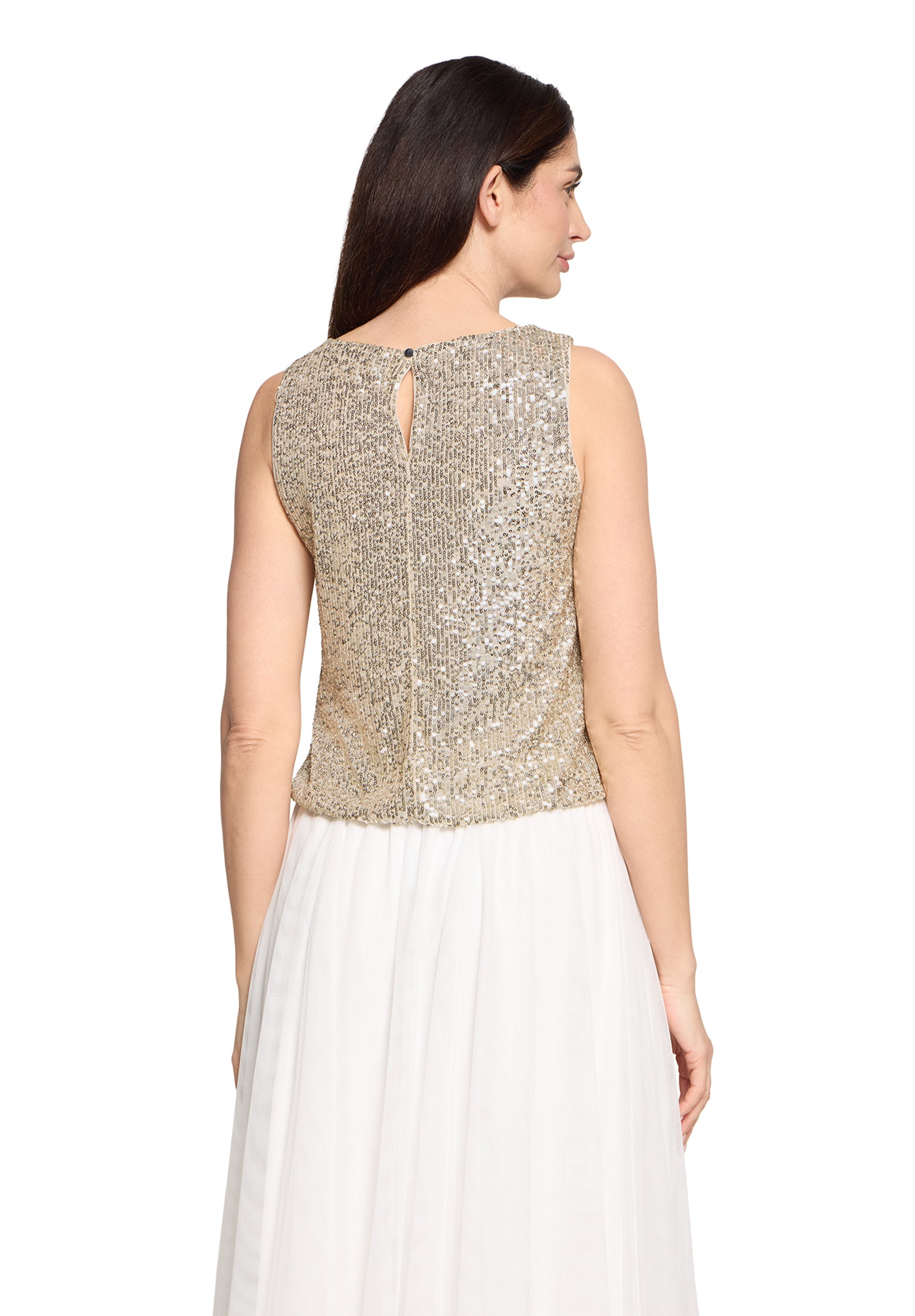 Vera Mont - Elegantes Glitzertop in Champagner