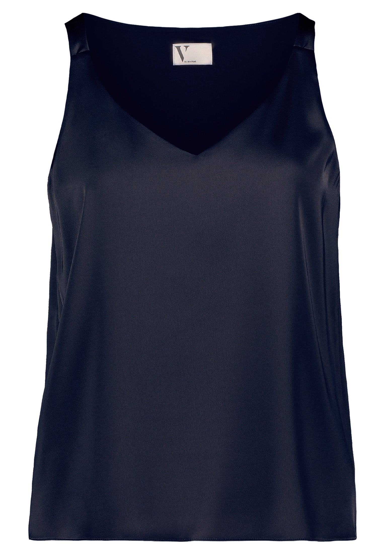 Vera Mont - Elegante Bluse aus Satin in Dunkelblau