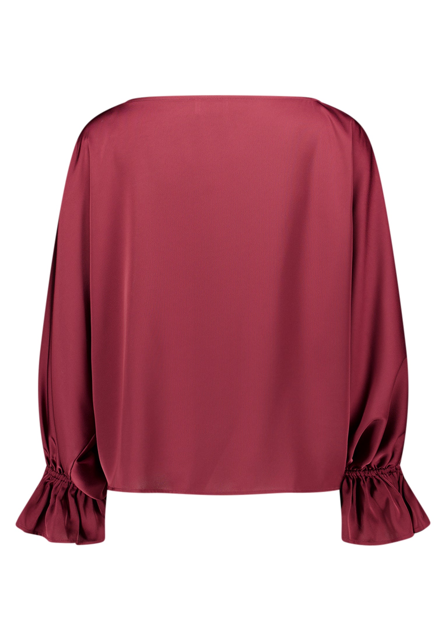 Vera Mont - Elegante Satin-Bluse in Bordeaux