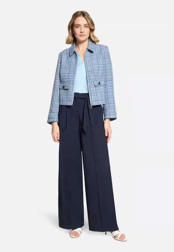 Betty Barclay - Hellblaue Blazer-Jacke mit Hemdkragen