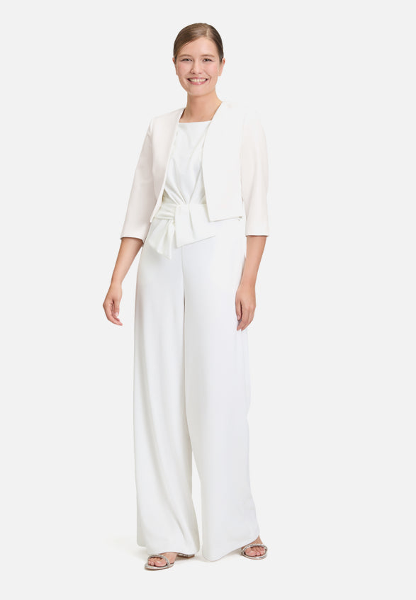 Vera Mont - Bolero-Jacke in offwhite mit Kellerfalten