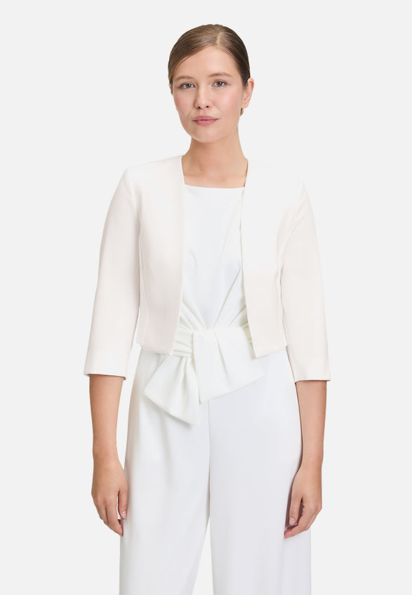 Vera Mont - Bolero-Jacke in offwhite mit Kellerfalten