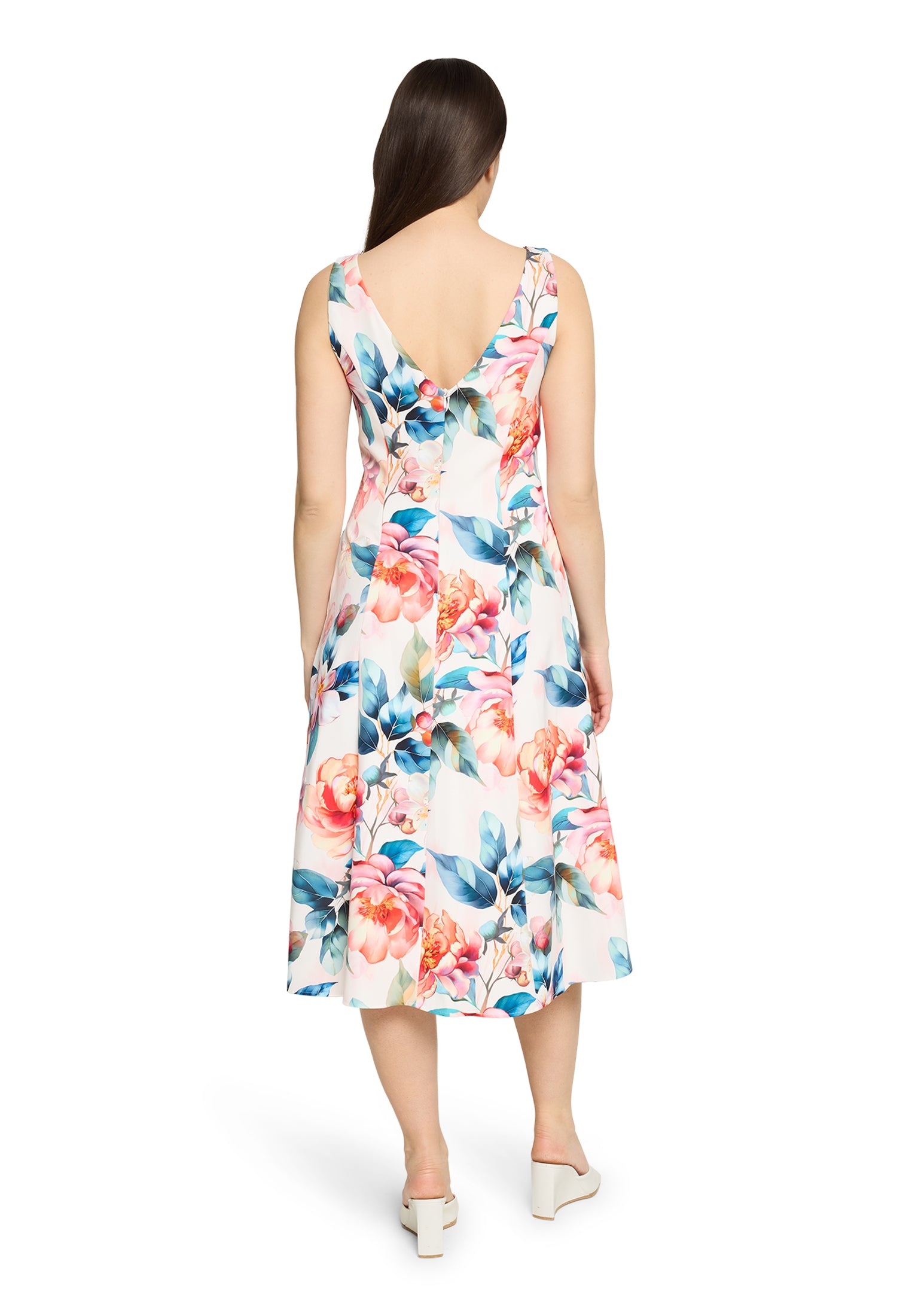 Vera Mont  - Buntes Cocktailkleid mit floralem Muster