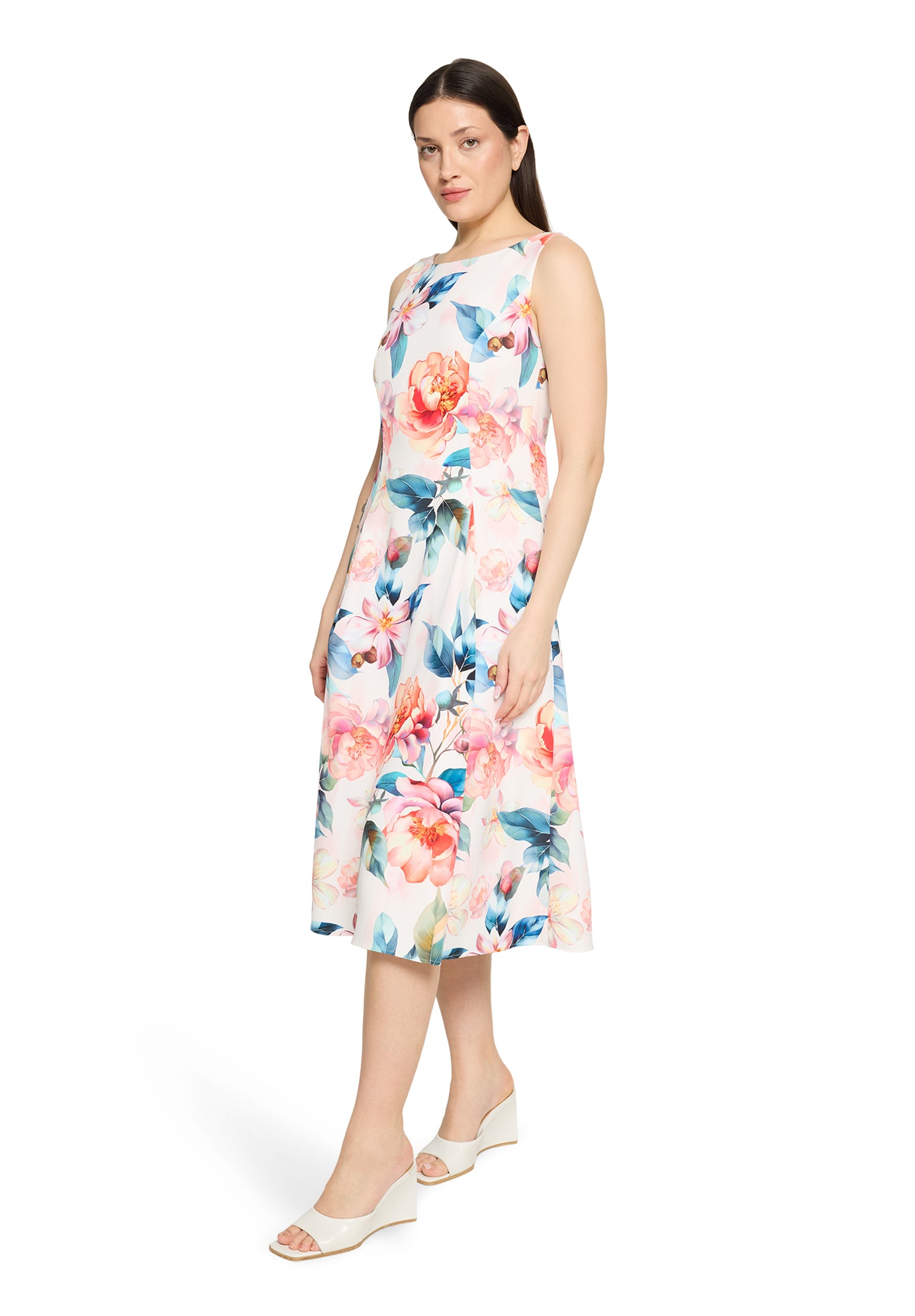Vera Mont  - Buntes Cocktailkleid mit floralem Muster