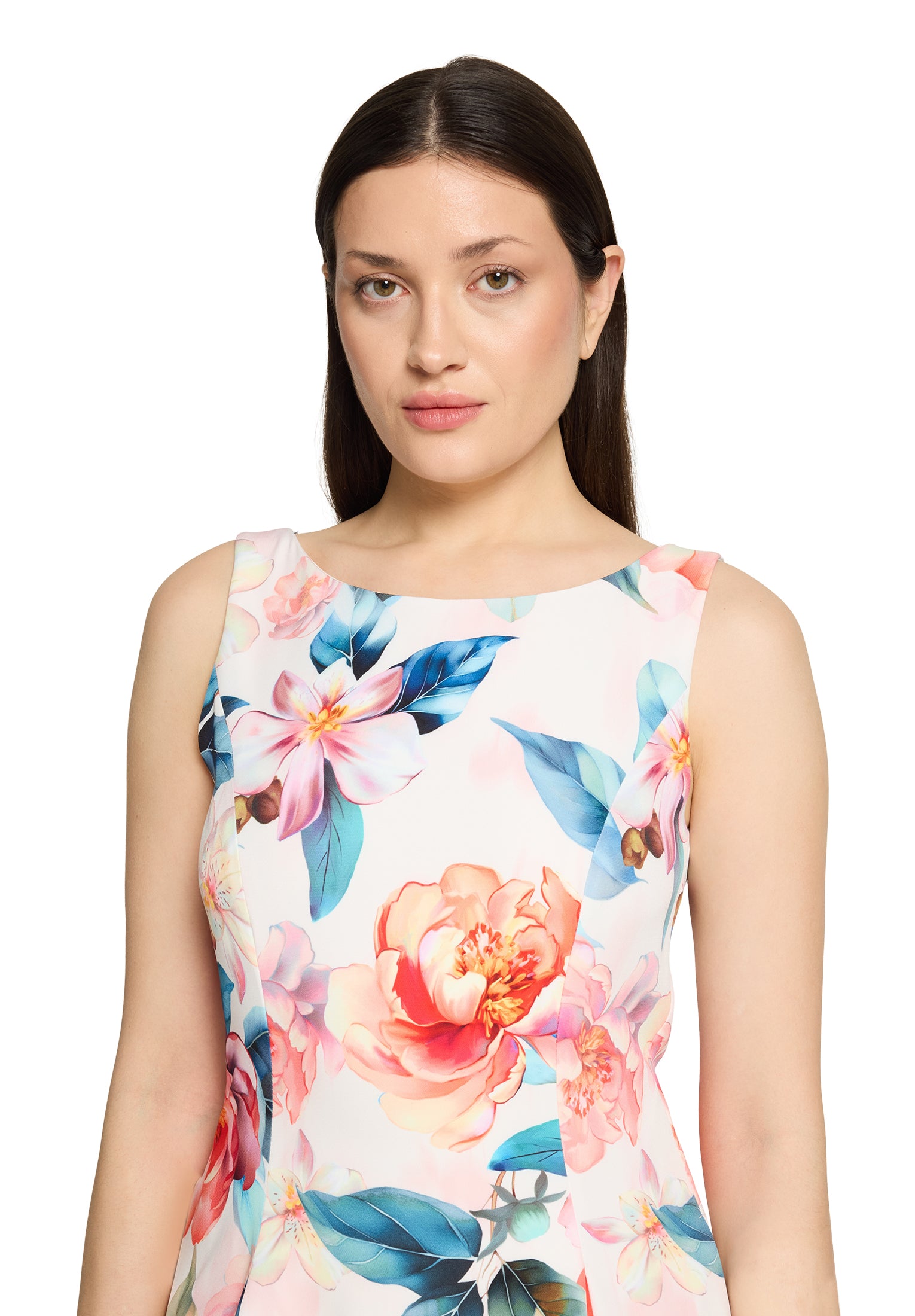 Vera Mont  - Buntes Cocktailkleid mit floralem Muster
