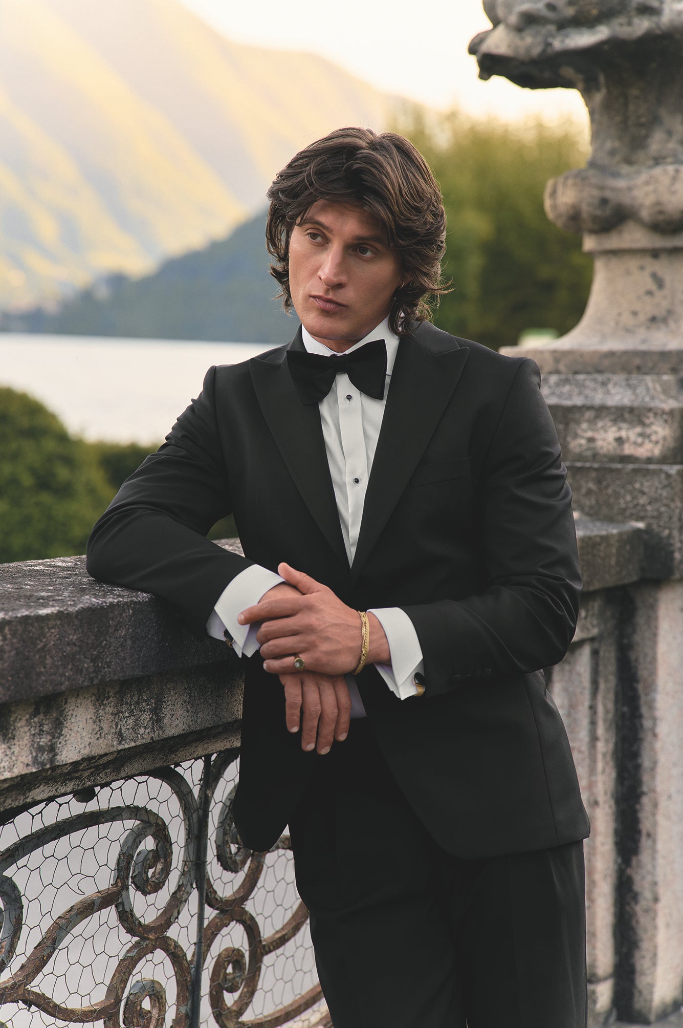 Eleganter Einreiher Smoking - Schwarz