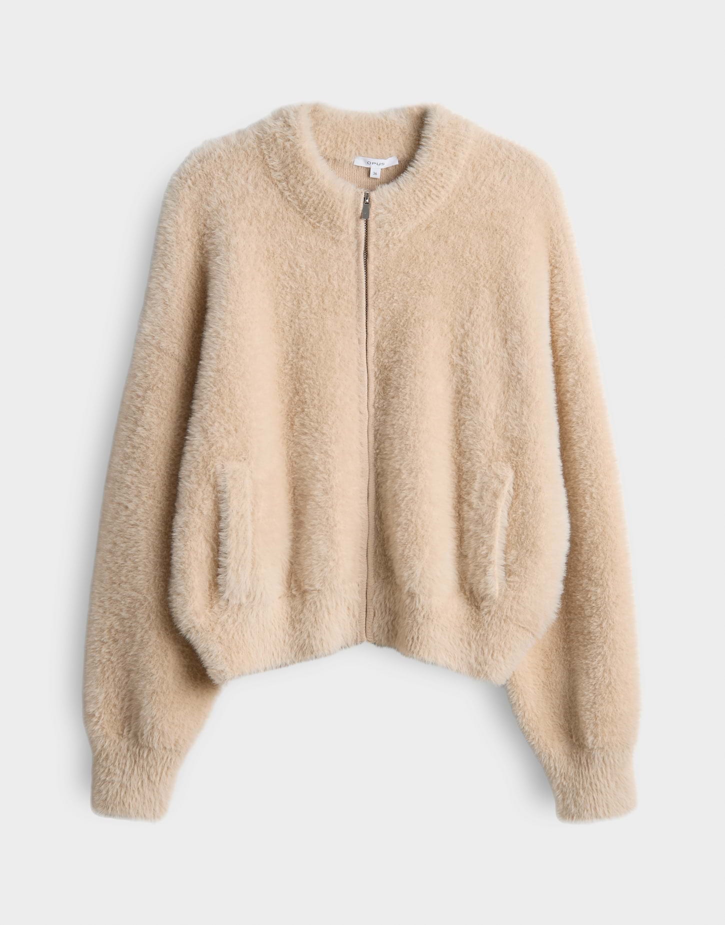 Opus - Strickblouson in Felloptik - Dores