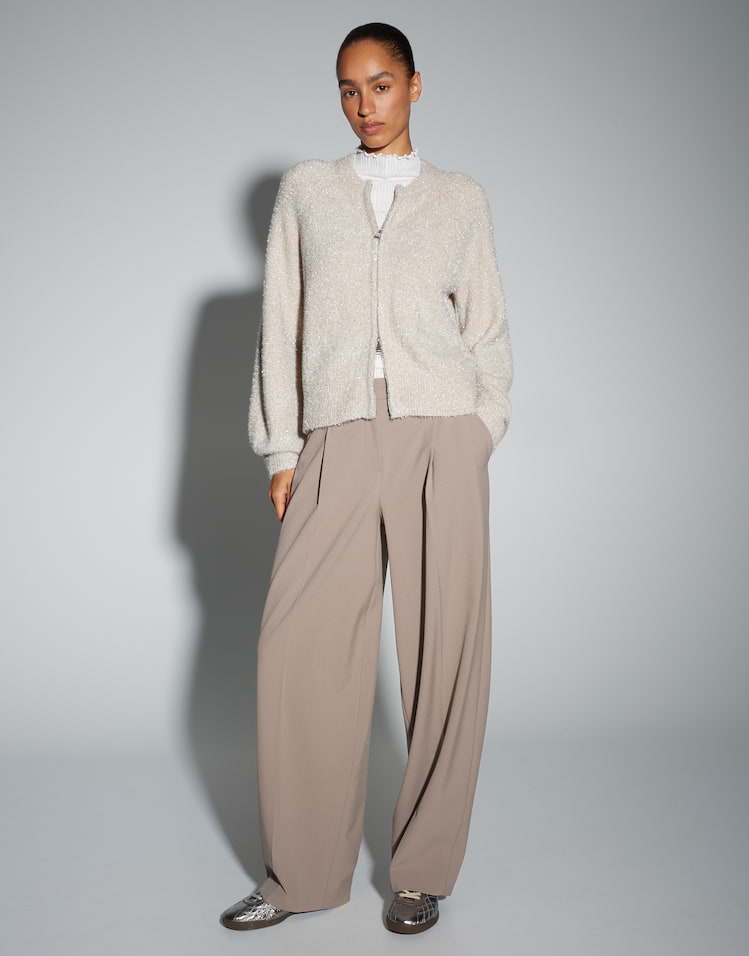 Opus -  Strickjacke mit flauschigem Effektgarn - Dosmic