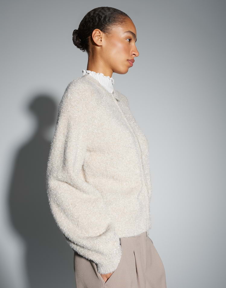 Opus -  Strickjacke mit flauschigem Effektgarn - Dosmic