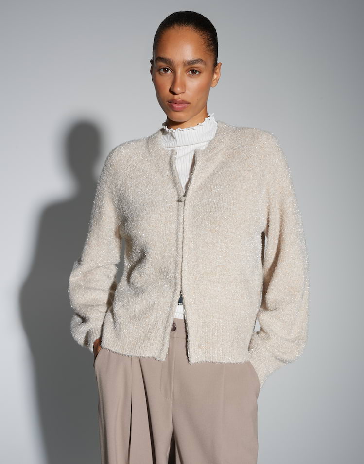 Opus -  Strickjacke mit flauschigem Effektgarn - Dosmic