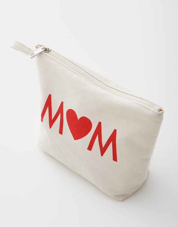 Opus - Canvas Clutch mit Statement Print - Amom