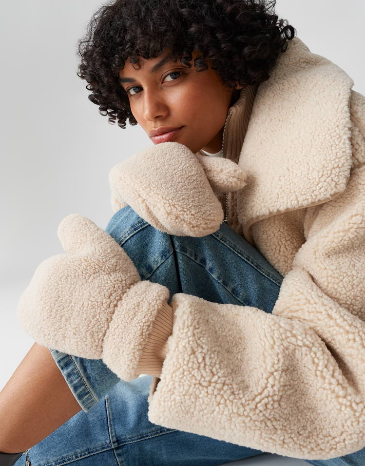 Opus - Fäustlinge aus Teddyfell - Akadie